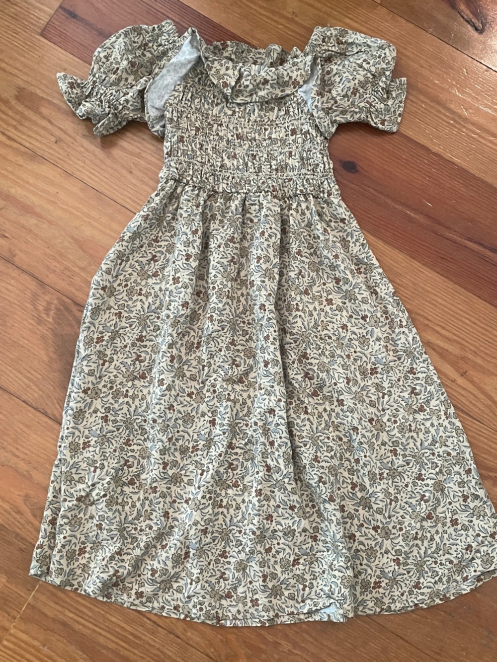 Rylee + Cru Floral Smocked girls dress 4/5